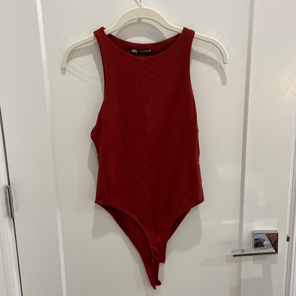 Zara high neck lined bodysuit